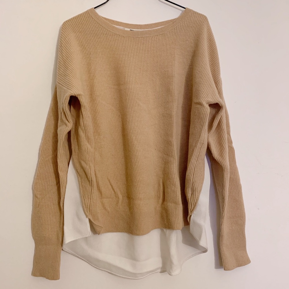 [Club Monaco] mixed media sweater